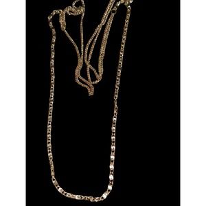 Absolutely beautiful long golden chain necklace
